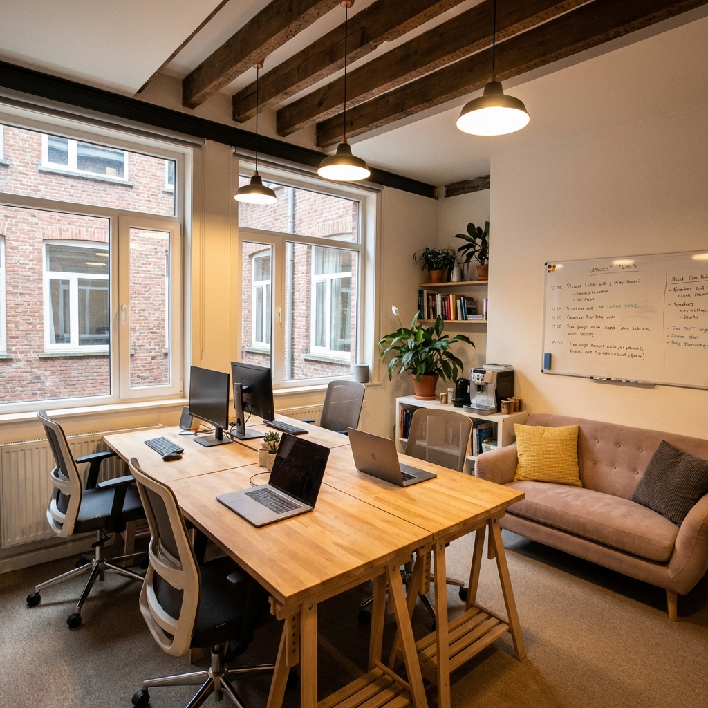 Abstract visualization of AI and automation networks